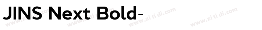 JINS Next Bold字体转换